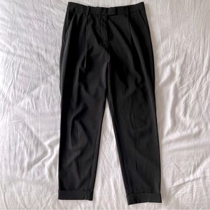 COS Black Cuffed Trousers